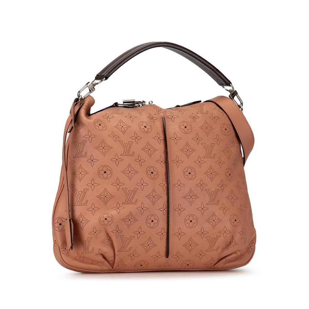 Auth Louis Vuitton Pink Monogram Empreinte LV Mahina Selene PM Tote - Picture 1 of 14